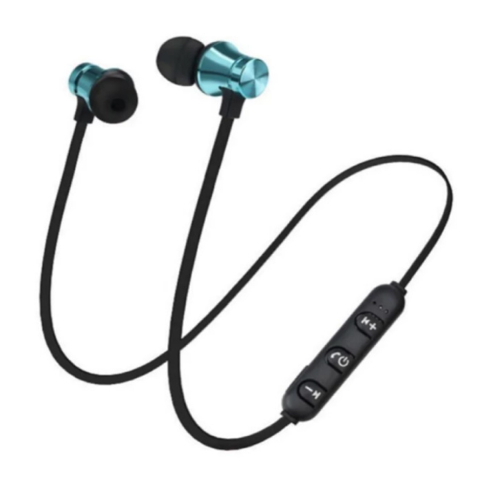 Auriculares inalámbricos con cable de banda para el cuello - Auriculares TWS Bluetooth 4.2 Auriculares Auriculares Auriculares Azul