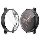 Stuff Certified® Carcasa completa para Samsung Galaxy Watch Active 2 (44 mm) - Carcasa y protector de pantalla - Carcasa rígida de TPU negra