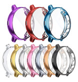 Stuff Certified® Carcasa completa para Samsung Galaxy Watch Active 2 (44 mm) - Carcasa y protector de pantalla - Carcasa rígida de TPU azul