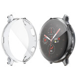 Stuff Certified® Carcasa completa para Samsung Galaxy Watch Active 2 (44 mm) - Carcasa y protector de pantalla - Carcasa rígida de TPU transparente