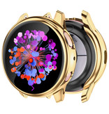 Stuff Certified® Carcasa completa para Samsung Galaxy Watch Active 2 (44 mm) - Carcasa y protector de pantalla - Carcasa rígida de TPU Dorado