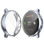 Stuff Certified® Carcasa completa para Samsung Galaxy Watch Active 2 (44 mm) - Carcasa y protector de pantalla - Carcasa rígida de TPU gris