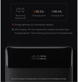 Baseus Banque d'alimentation 20 000 mAh avec 4 ports de charge - 100W PD Batterie d'urgence externe Affichage LED Chargeur de batterie Chargeur Noir
