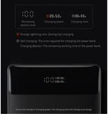 Baseus Power Bank 20,000mAh con 4 puertos de carga - 100W PD Batería de emergencia externa Pantalla LED Cargador de batería Cargador Negro