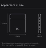 Baseus Power Bank 20,000mAh with 4 Charging Ports - 100W PD External Emergency Battery LED Display Battery Charger Charger Black