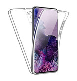 AKTIMO Samsung Galaxy S20 Full Body 360° Case - Full Protection Transparent TPU Silicone Case + PET Screen Protector