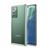 AKTIMO Carcasa 360 ° de cuerpo completo para Samsung Galaxy Note 20 - Carcasa de silicona TPU transparente de protección completa + Protector de pantalla PET