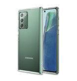 AKTIMO Samsung Galaxy Note 20 Full Body 360° Hoesje - Volledige Bescherming Transparant TPU Silicone Case + PET Screenprotector