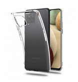 AKTIMO Carcasa 360 ° de cuerpo completo para Samsung Galaxy A12 - Carcasa de silicona TPU transparente de protección completa + Protector de pantalla PET