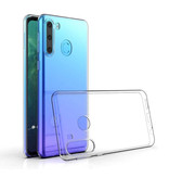 AKTIMO Samsung Galaxy A21 Full Body 360° Hülle - Voller Schutz Transparente TPU Silikonhülle + PET Displayschutzfolie