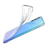 AKTIMO Carcasa 360 ° de cuerpo completo para Samsung Galaxy A21S - Carcasa de silicona TPU transparente de protección completa + Protector de pantalla PET