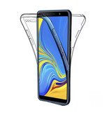 AKTIMO Samsung Galaxy A30S Full Body 360° Hülle - Voller Schutz Transparente TPU Silikonhülle + PET Displayschutzfolie