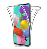 AKTIMO Samsung Galaxy A30S Full Body 360° Case - Pełna ochrona Przezroczyste silikonowe etui TPU + folia ochronna PET