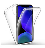 AKTIMO Carcasa 360 ° de cuerpo completo para Samsung Galaxy M31 - Carcasa de silicona TPU transparente de protección completa + Protector de pantalla PET