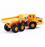 OOTDTY Camión de carga de remolque de camión KAIDIWEI A400, modelo a escala 1:87, camión volquete fundido a presión, camión de juguete