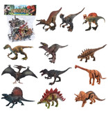 OOTDTY Dinosaur Playset 12 Pieces - Lifelike Dino Toy Figures for Kids