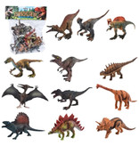 OOTDTY Dinosaurus Speelset 12 stuks - Levensechte Dino Speelgoed Figuren voor Kinderen