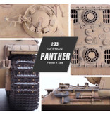 Magic Power Hobby Kit de construcción de tanque Panzer modelo a escala 1:35 - modelo Panzerkampfwagen German Panther Army