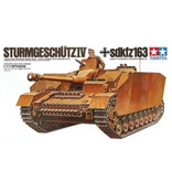 Tamiya 1:35 Kit de construcción de tanque alemán Sturmgeschütz IV - Ejército de plástico Hobby DIY Modelo 35087