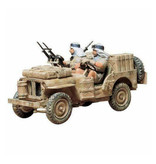 Tamiya 1:35 Special Air Service Jeep Construction Kit - British Army Wagon Plastic Hobby Model DIY 35033
