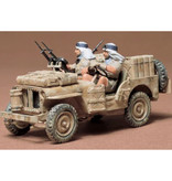 Tamiya 1:35 Special Air Service Jeep Construction Kit - British Army Wagon Plastic Hobby DIY Model 35033