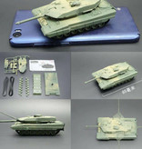 UAINCUBE Kit de construction Leopard 2A5 Maquette à l'échelle 1:72 - Modèle de bricolage en plastique pour réservoir de l'armée allemande