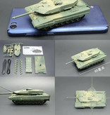 UAINCUBE Model Leopard 2A5 w skali 1:72 - niemiecki czołg wojskowy plastikowy model hobby DIY