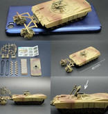 UAINCUBE M1 Abrams Build Kit Modèle à l'échelle 1:72 - Modèle de bricolage en plastique pour réservoir de l'armée américaine