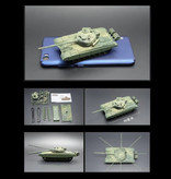 UAINCUBE T72-M1 Kit de construcción Modelo a escala 1:72 - Tanque del ejército ruso Modelo de bricolaje de plástico para pasatiempos