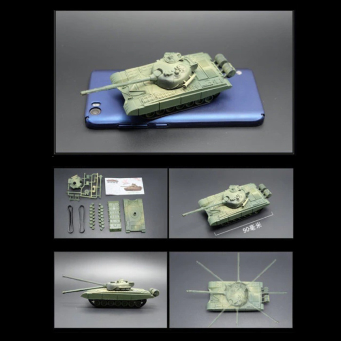 T72-M1 Kit di costruzione Modello in scala 1:72 - Modello di carro armato dell'esercito russo in plastica per hobby fai da te