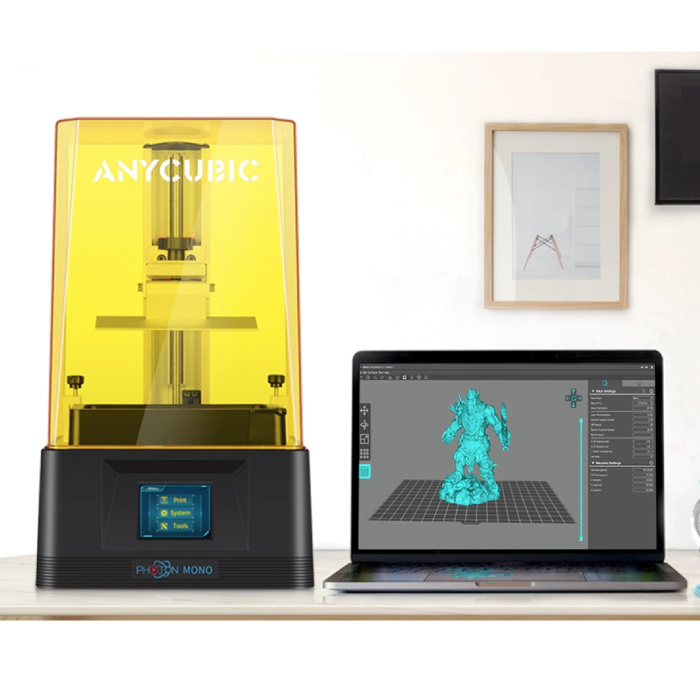 Imprimante 3D Mono Photon avec écran LCD monochrome 2K de 2,8" - Vitesse d'impression élevée / Zone d'impression moyenne / Haute précision / Cadre robuste