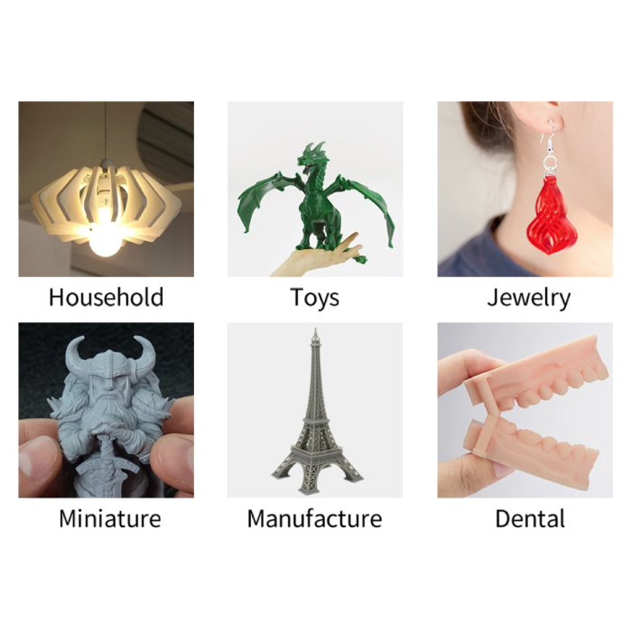 ANYCUBIC Impresora Photon Mono 3D con LCD monocromo 2K de 2.8 "- Alta velocidad de impresión / Área de impresión media / Alta precisión / Marco robusto