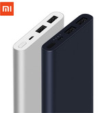 Xiaomi Mi Powerbank 2 - 10.000mAh met 2 Oplaadpoorten  - LED Batterijstatus Externe Noodaccu Batterij Oplader Charger Zilver