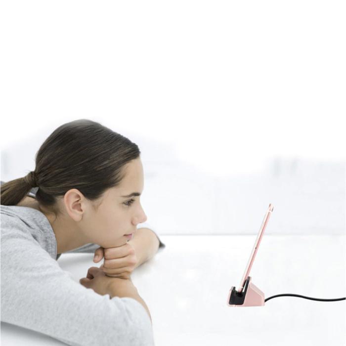 GEUMXL 5W Oplader Standaard voor Micro-USB - Telefoon Houder Fast Charging Goud