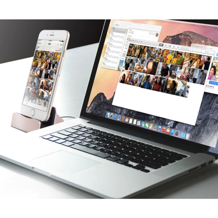 GEUMXL 5W Oplader Standaard voor Micro-USB - Telefoon Houder Fast Charging Goud