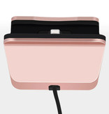 GEUMXL Supporto per caricabatterie 5W per USB-C - Supporto per telefono a ricarica rapida rosa