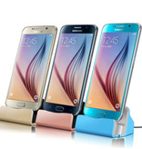 GEUMXL Podstawka ładująca 5W do iPhone'a Lightning 8-pin - Uchwyt do telefonu Szybkie ładowanie Różowy