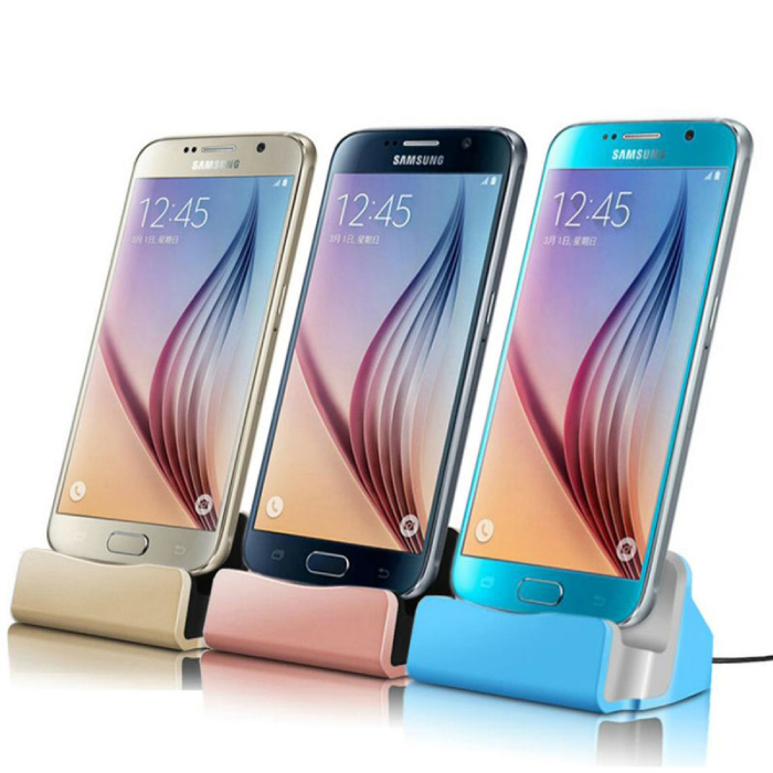 GEUMXL 5W Oplader Standaard voor Micro-USB - Telefoon Houder Fast Charging Goud