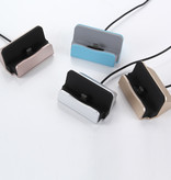 GEUMXL Podstawka ładująca 5W do Micro USB - Uchwyt do telefonu Szybkie ładowanie Niebieski