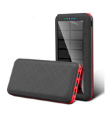 Allpowers Qi Wireless Solar Power Bank con 3 puertos 80.000mAh - Linterna incorporada - Cargador de batería de emergencia externo Cargador Sun Red