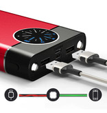 Allpowers Banque d'alimentation 80.000mAh avec 2 ports de sortie/2 entrées - Lampe de poche intégrée - Chargeur de batterie de secours externe Rouge