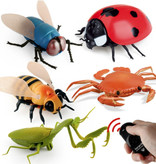 Stuff Certified® Ladybug con control remoto por infrarrojos - Insecto robot controlable por juguete RC rojo