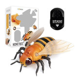 Stuff Certified® Honey Bee con telecomando IR - Robot giocattolo controllabile RC insetto giallo