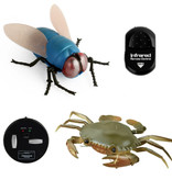 Stuff Certified® Robot Crabe avec Télécommande IR - Jouet RC Contrôlable Animal Vert