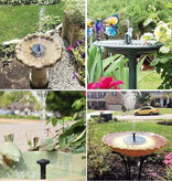 Stuff Certified® Fontaine solaire à énergie solaire - Pompe pour bain d'oiseaux/étang/jardin/piscine 6 accessoires et combinaisons de pulvérisation