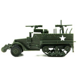 GSF 1:72 M3A1 Halbketten Jeep Bausatz - US Army Wagon Plastic Hobby DIY Modell Grün