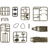 GSF 1:72 M3A1 Half-Track Jeep Construction Kit - US Army Wagon Plastic Hobby Model DIY Brązowy