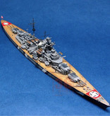 Magic Power Hobby Acorazado Bismarck a escala 1: 700 - Kit de construcción Barco alemán de plástico Hobby Modelo de bricolaje 05711