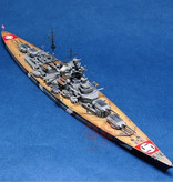 Magic Power Hobby Maßstab 1:700 Bismarck Schlachtschiff - Bausatz Kunststoff Deutsches Schiff Boot Hobby DIY Modell 05711