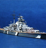 Magic Power Hobby 1:700 Scale Bismarck Battleship - Construction Kit Plastic German Ship Boat Hobby DIY Model 05711